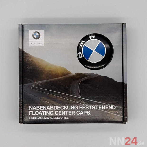4er Set BMW Nabendeckel Feststehend Blau/Weiß nabennerd24.de